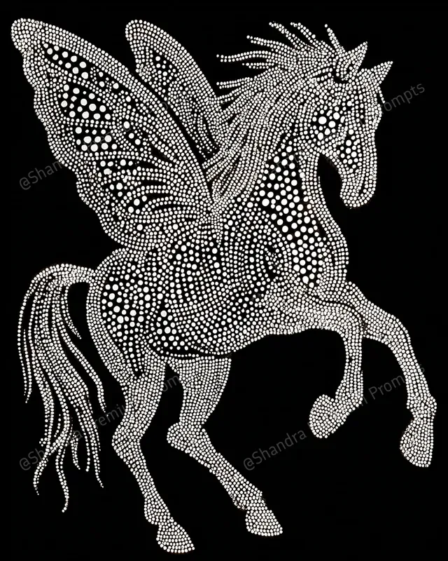 Dot Matrix Pointillist Art Logo Designs