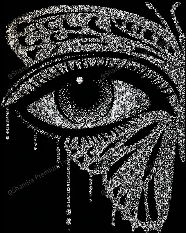 Dot Matrix Pointillist Art Logo Designs