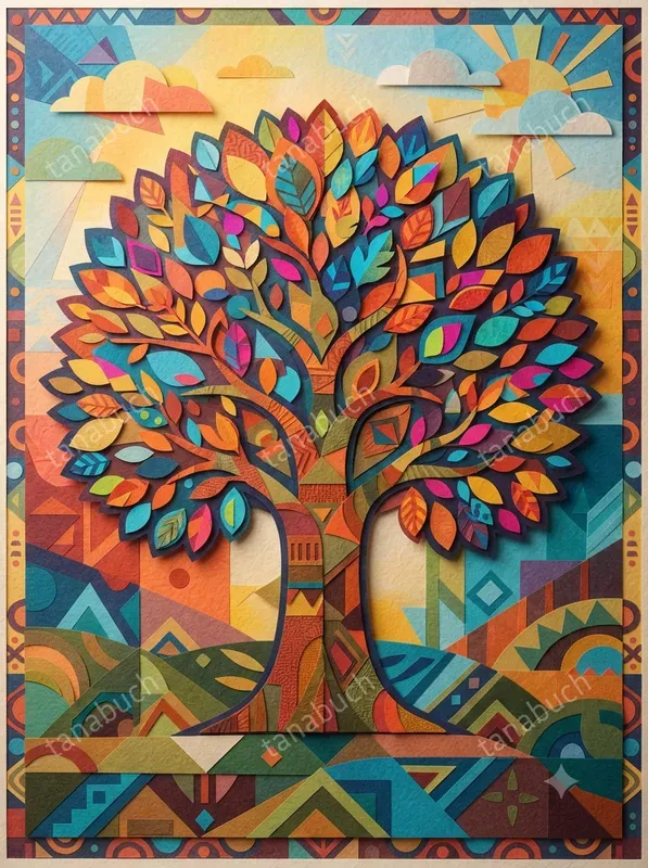 Paper Cut Art Mosaics