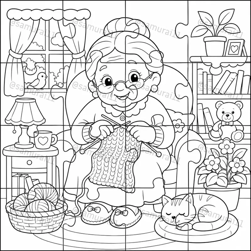 Kids Coloring Puzzle Generator