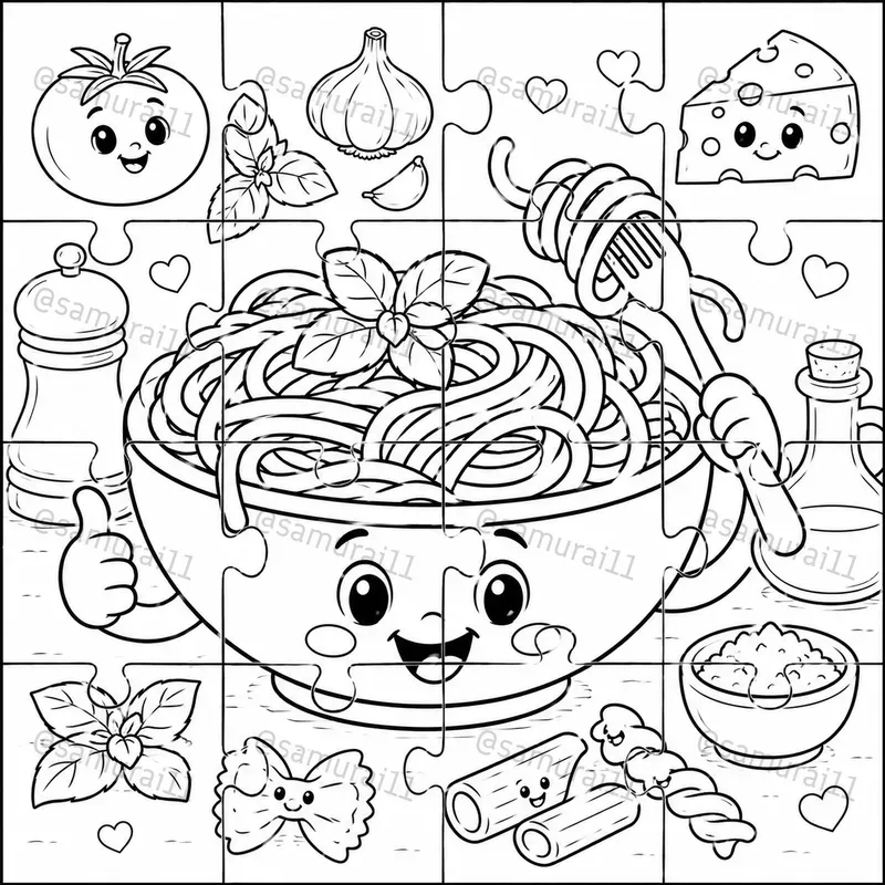 Kids Coloring Puzzle Generator