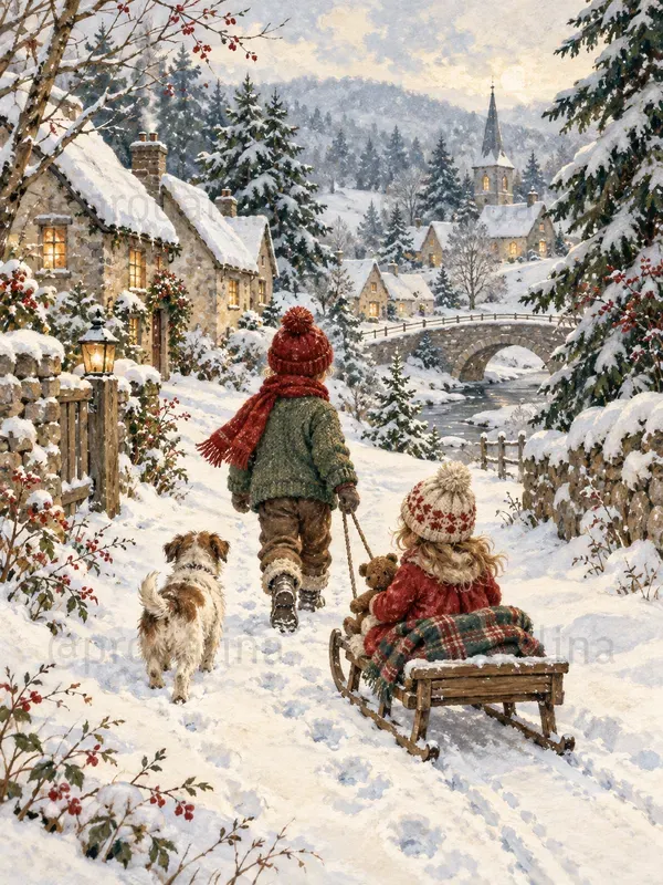 Cozy Snow Day Illustrations