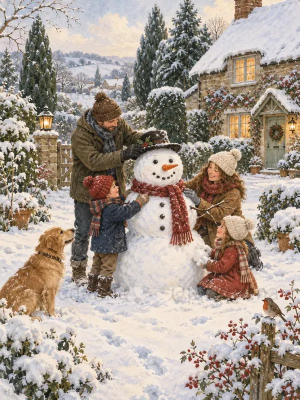Cozy Snow Day Illustrations