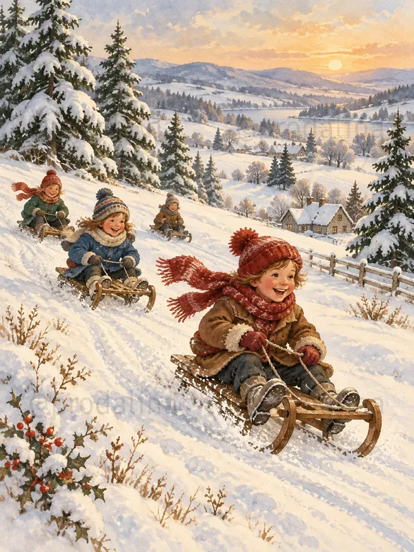 Cozy Snow Day Illustrations