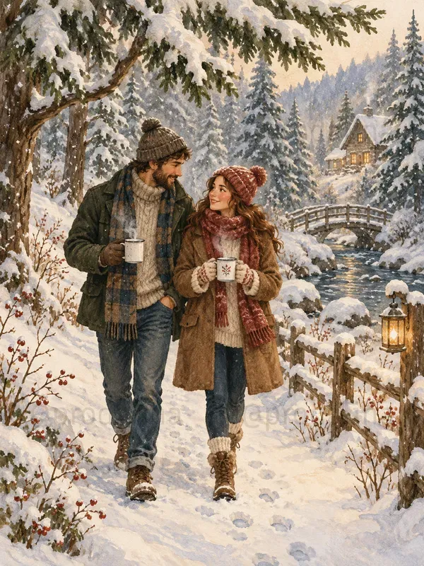 Cozy Snow Day Illustrations