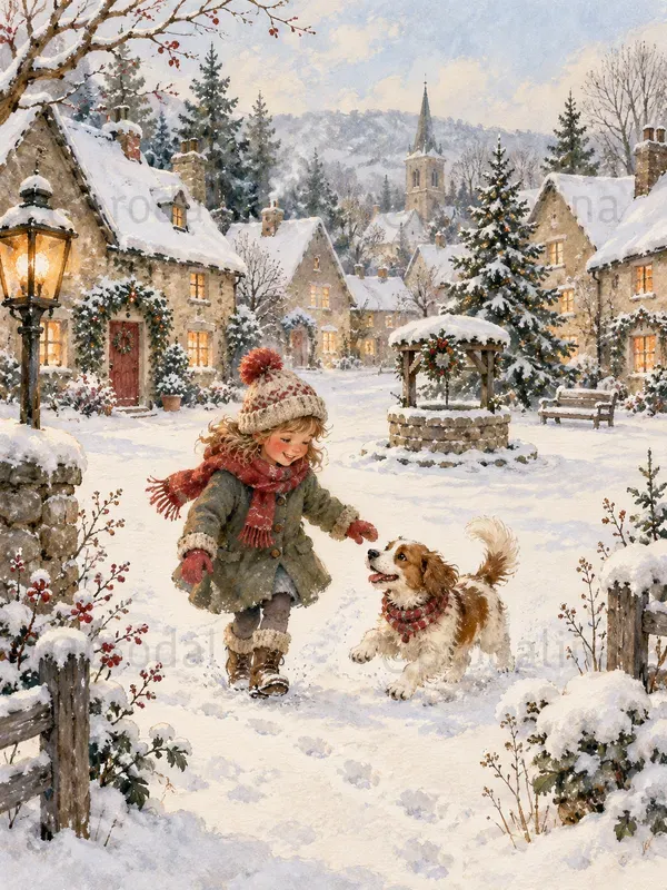 Cozy Snow Day Illustrations