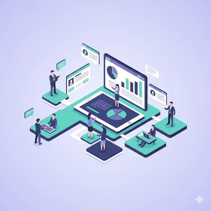 Isometric Tech Saas Page Illustrations