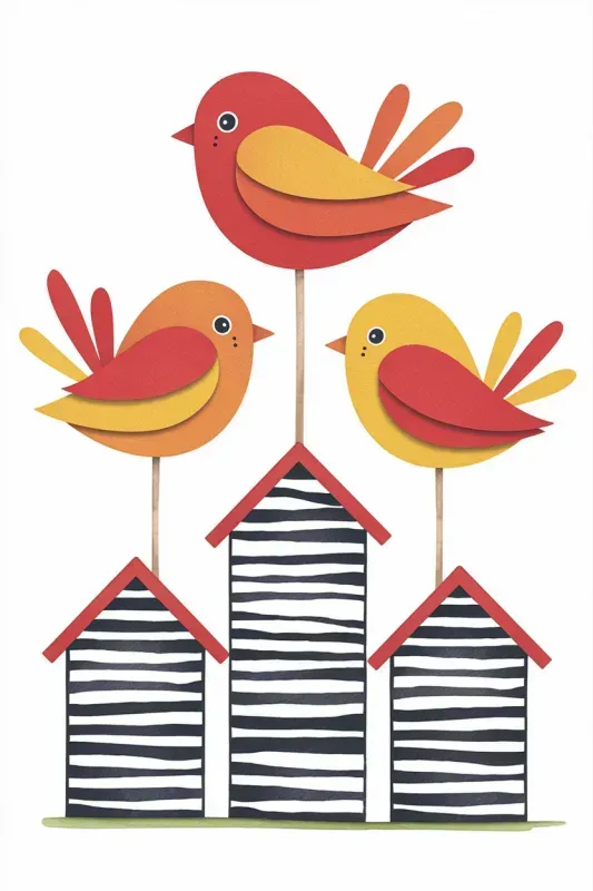 Whimsical Nature Forms In Watercolors