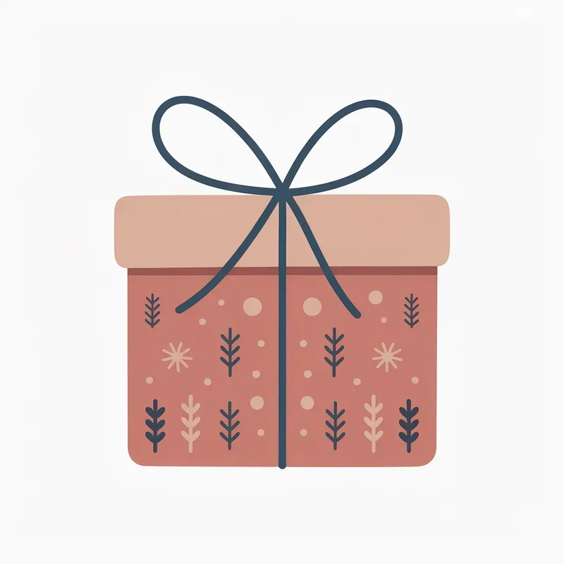 Cute Minimalist Christmas Objects
