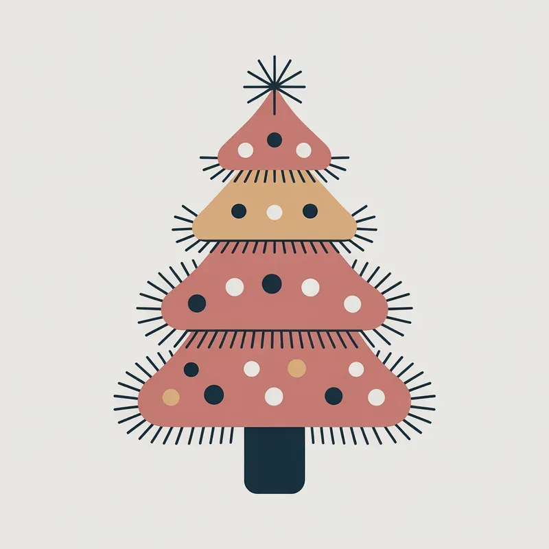 Cute Minimalist Christmas Objects