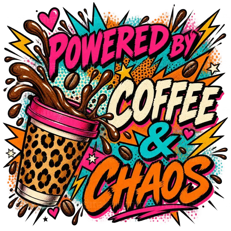Retro Pop Art Coffee Tshirt Designs