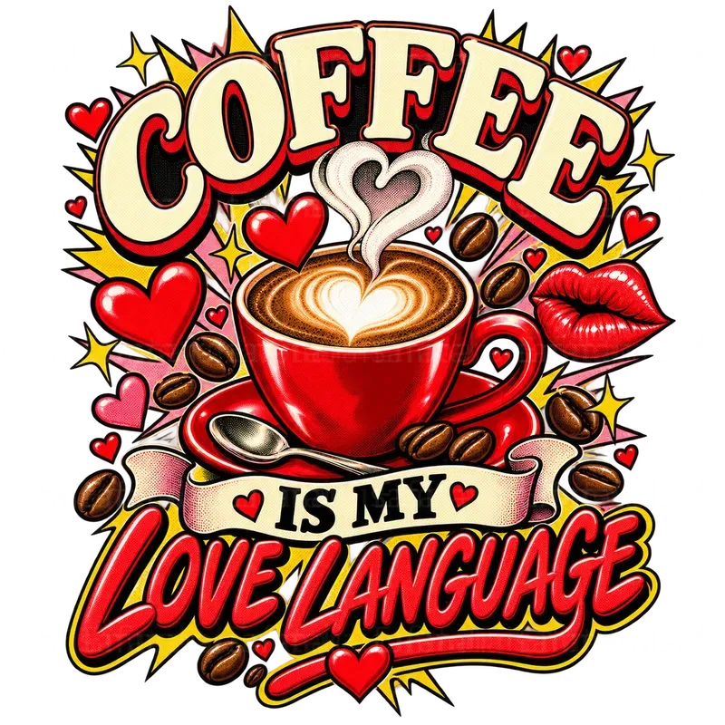 Retro Pop Art Coffee Tshirt Designs