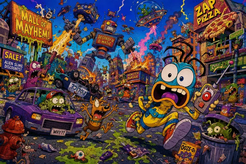 Infinite 90s Cartoon Generator