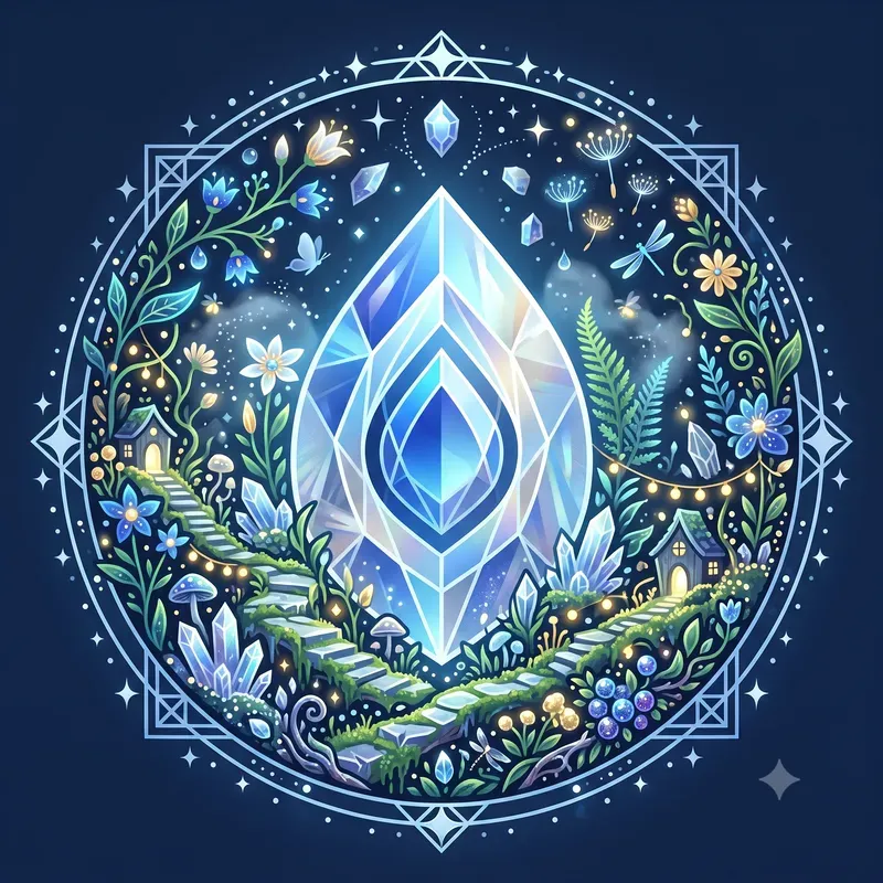 Glowing Gem Garden Emblems