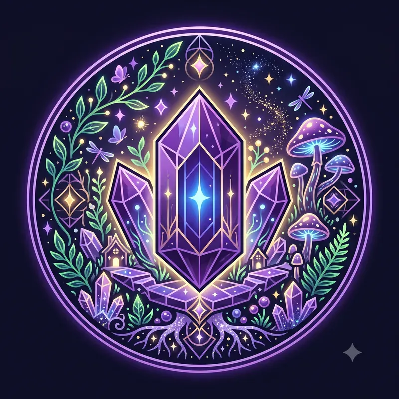Glowing Gem Garden Emblems
