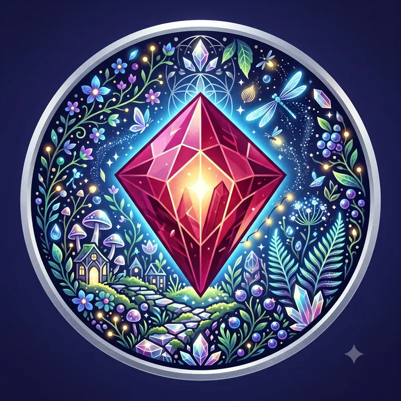 Glowing Gem Garden Emblems
