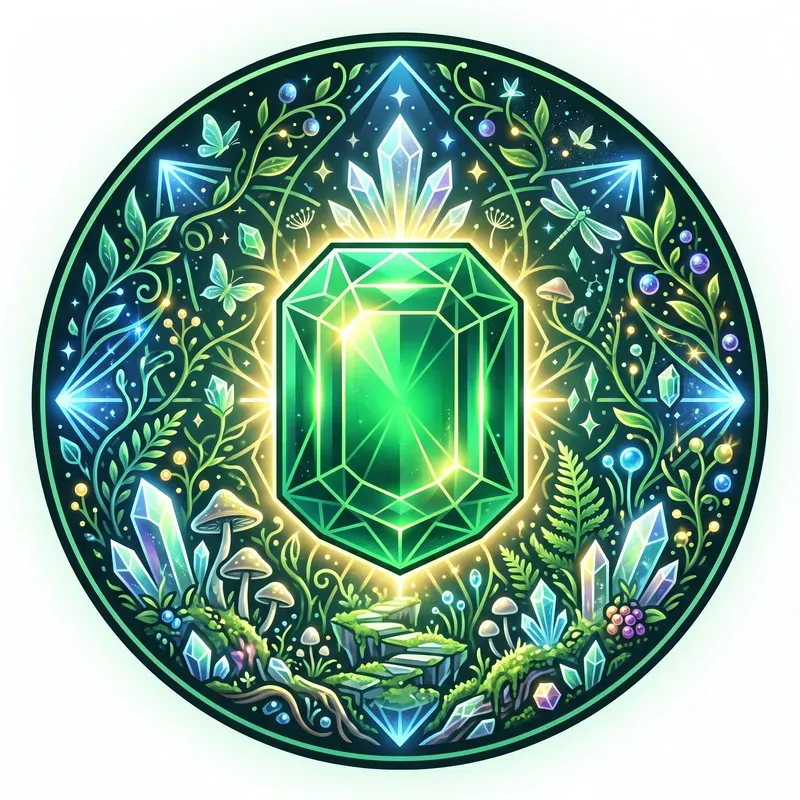 Glowing Gem Garden Emblems