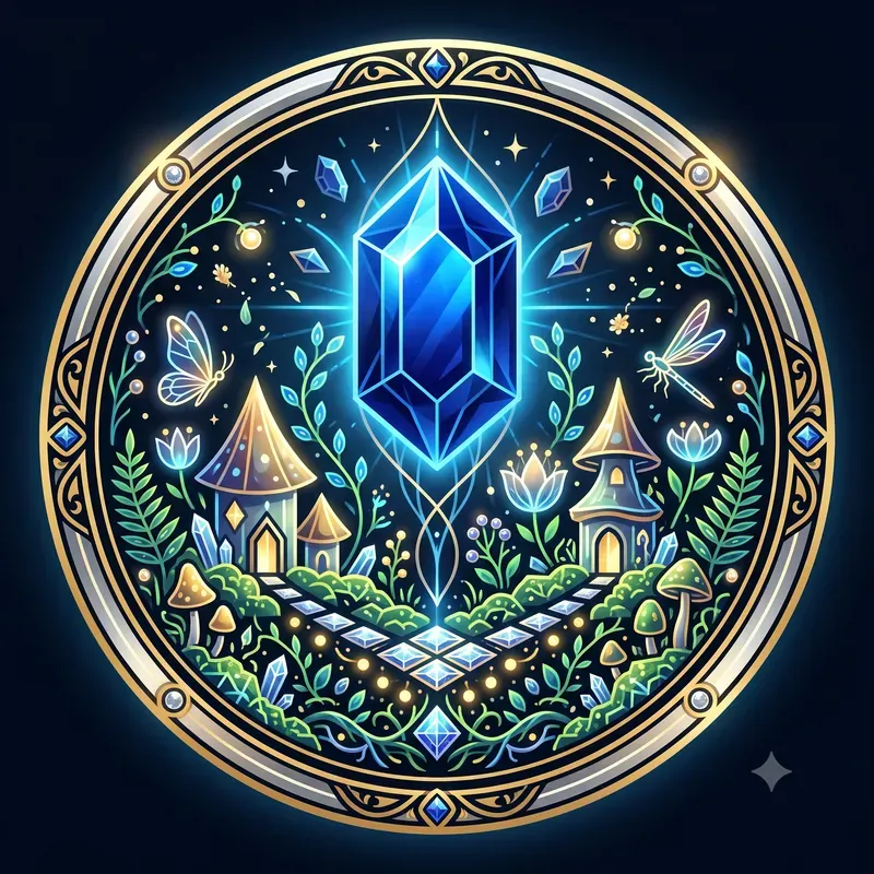 Glowing Gem Garden Emblems