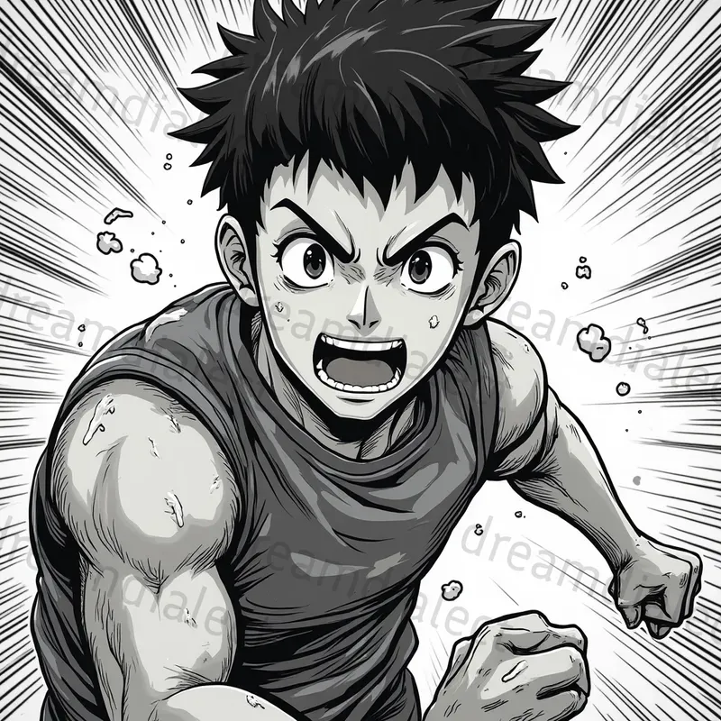 Mangaanime Characters Comic Panels Generator