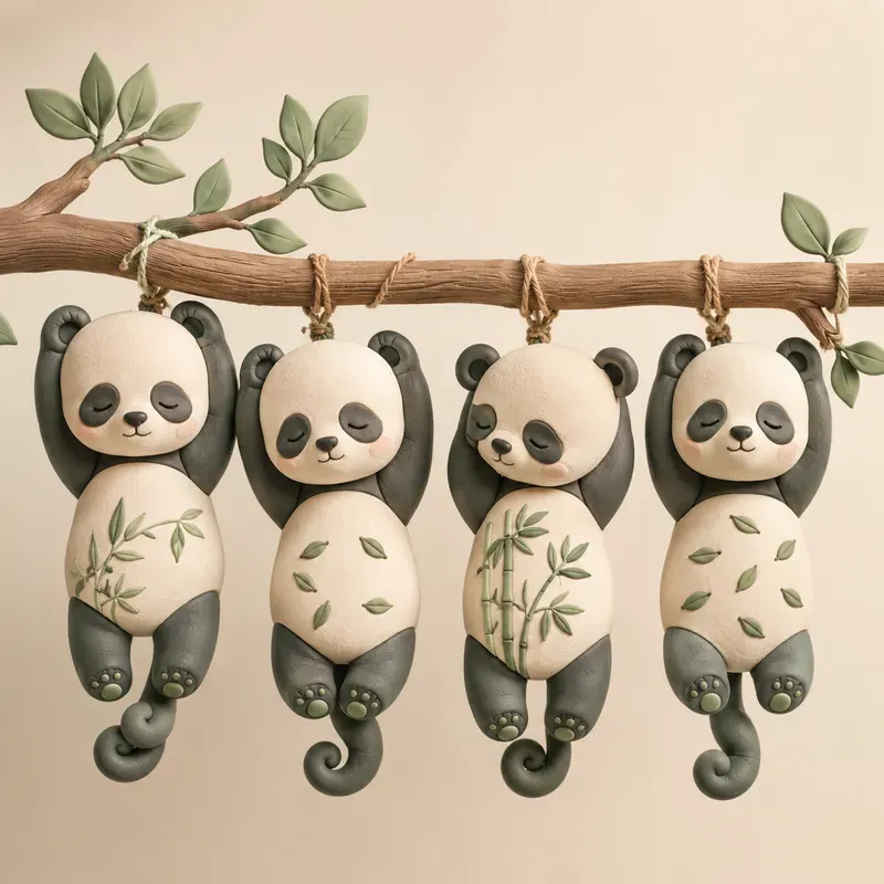 Cute Clay Hanging Animals