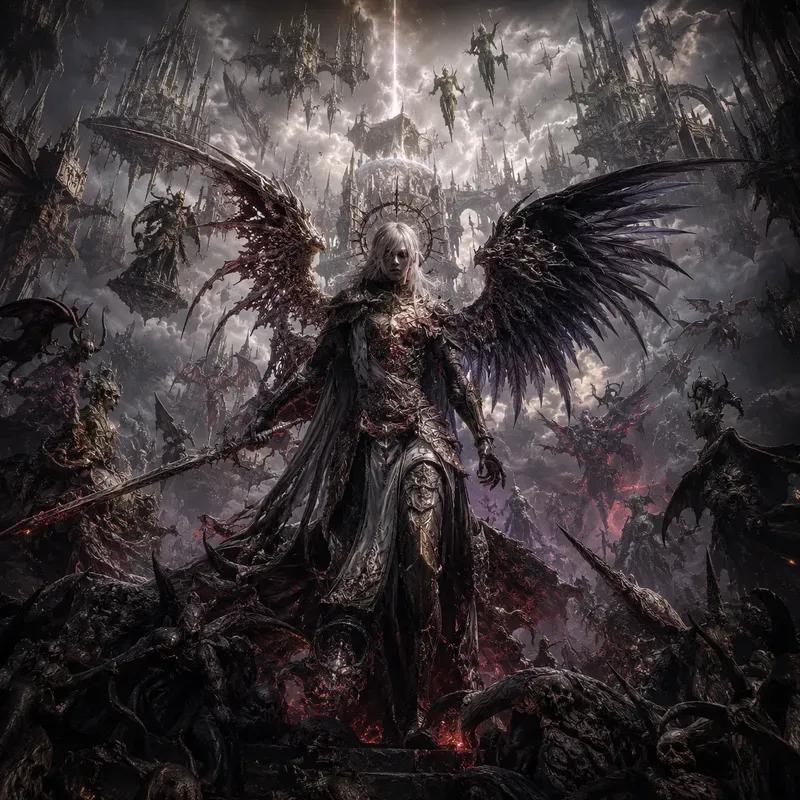 Dark Fantasy Monster Realms Art