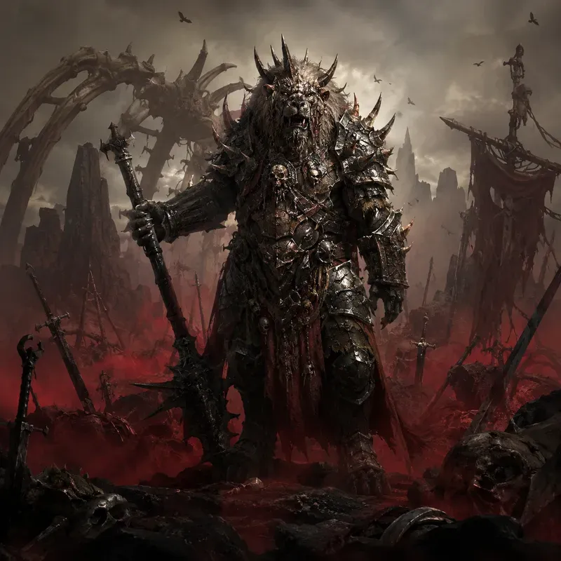 Dark Fantasy Monster Realms Art