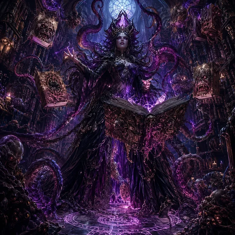 Dark Fantasy Monster Realms Art