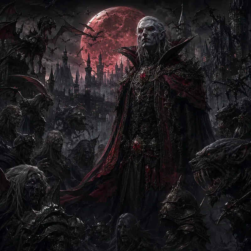 Dark Fantasy Monster Realms Art