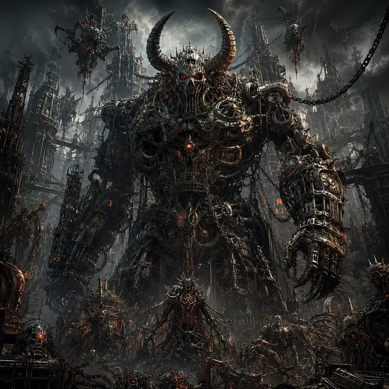Dark Fantasy Monster Realms Art