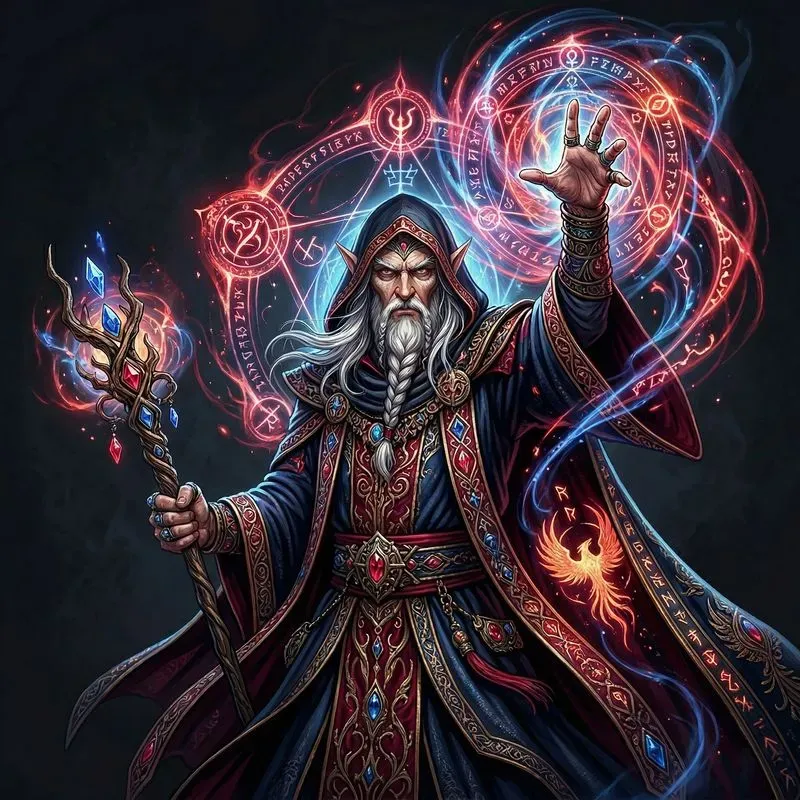 Iconic Spellcasting Sorcerer Portraits