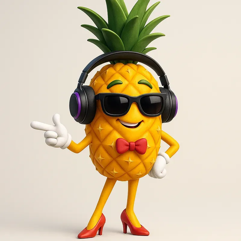 3D Fruit Mascot Pixar Style Characters