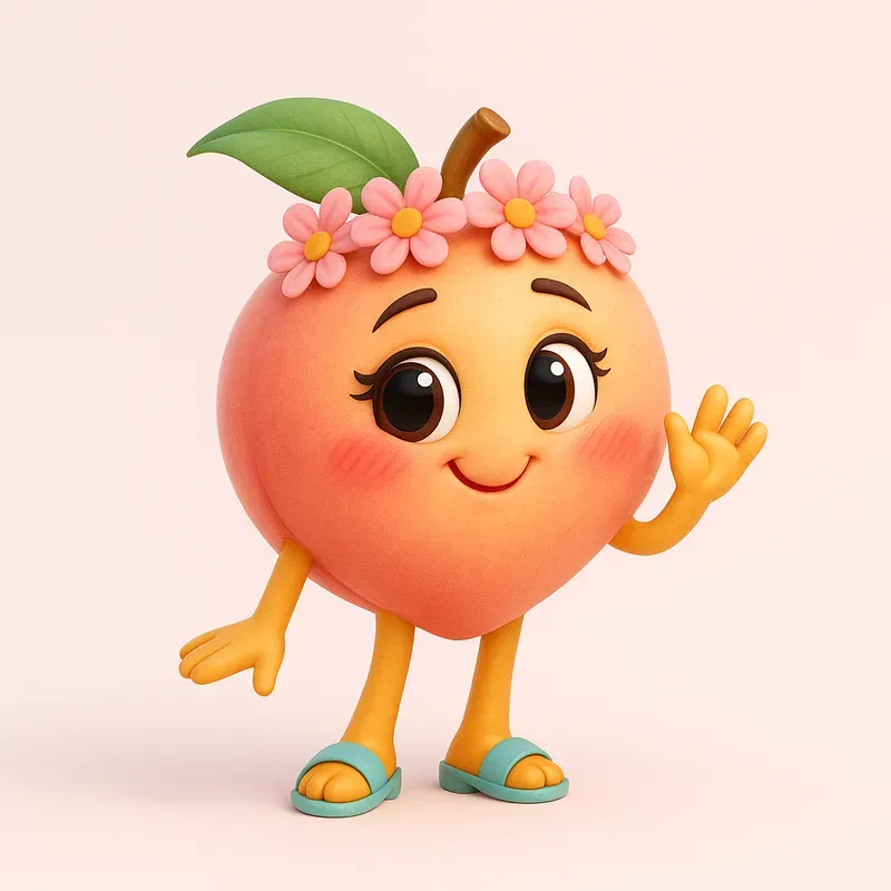 3D Fruit Mascot Pixar Style Characters