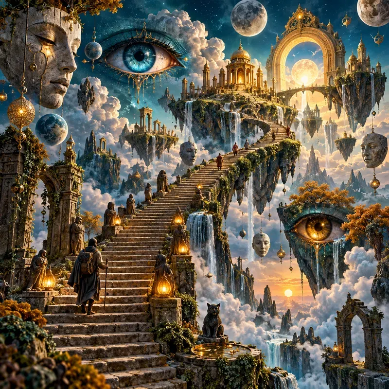Surreal Cosmic Dreamscapes