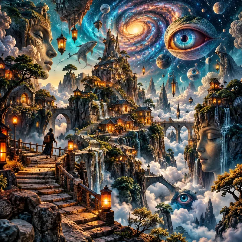 Surreal Cosmic Dreamscapes