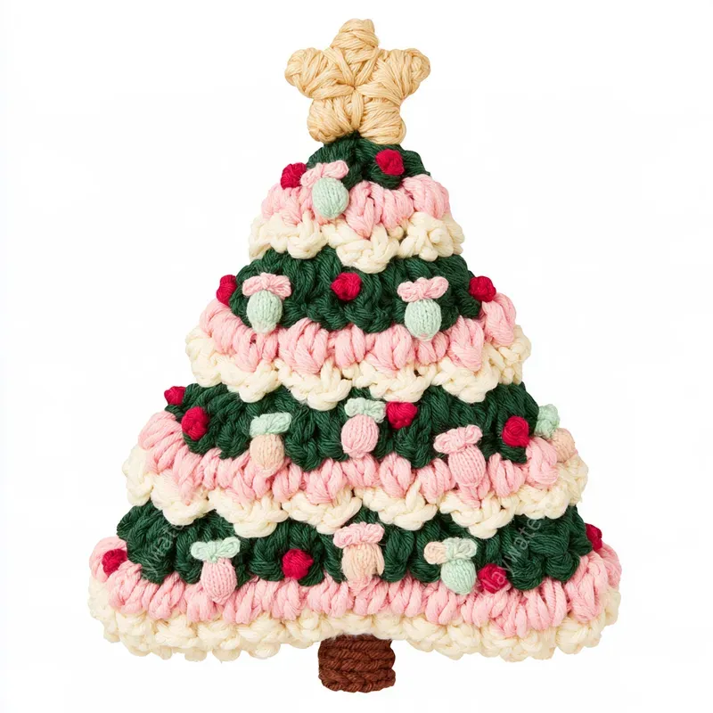 Chunky Yarn Christmas Crochet Cliparts
