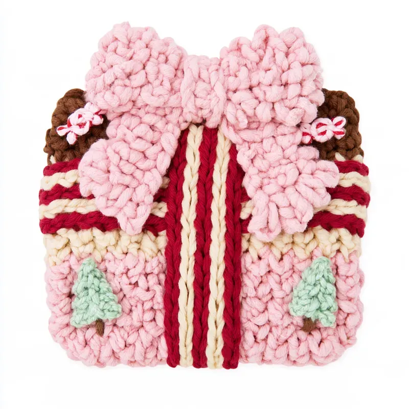 Chunky Yarn Christmas Crochet Cliparts