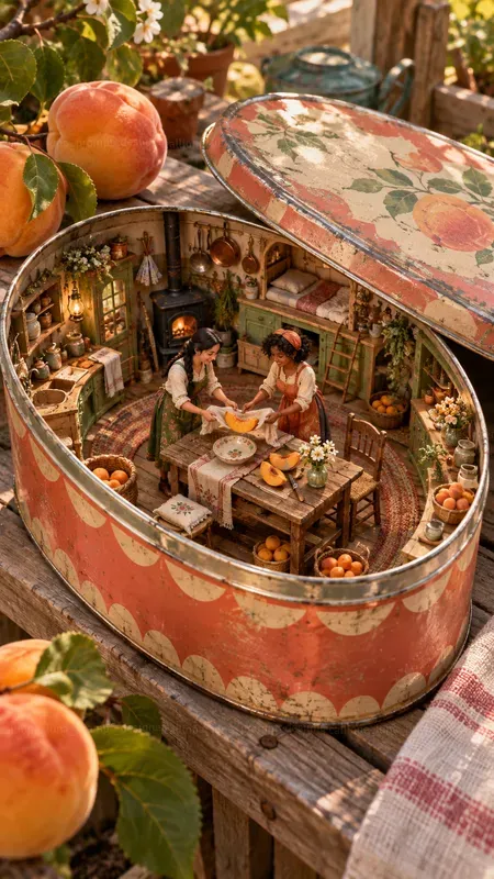 Little Folk Inside Vintage Tins