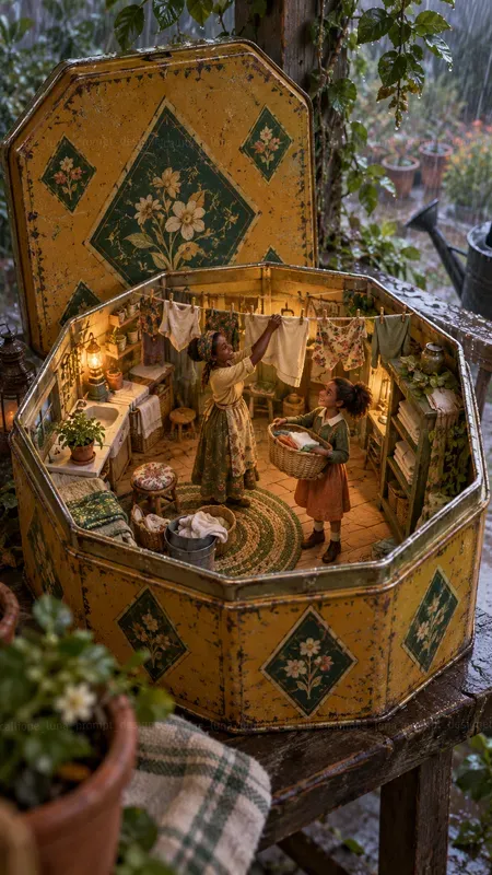 Little Folk Inside Vintage Tins