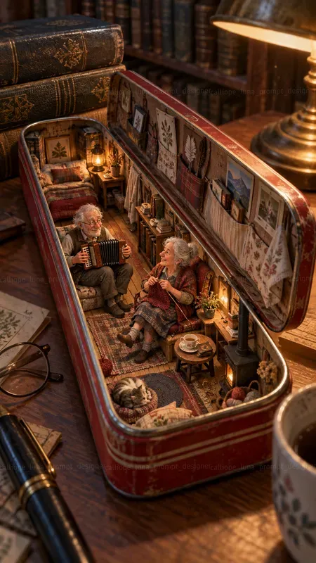 Little Folk Inside Vintage Tins