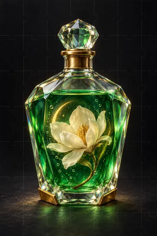 Botanical Crystal Potion Art