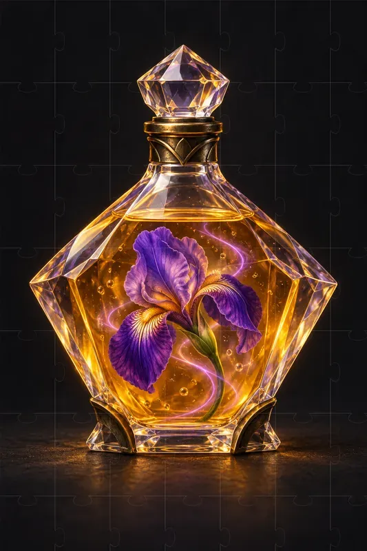 Botanical Crystal Potion Art
