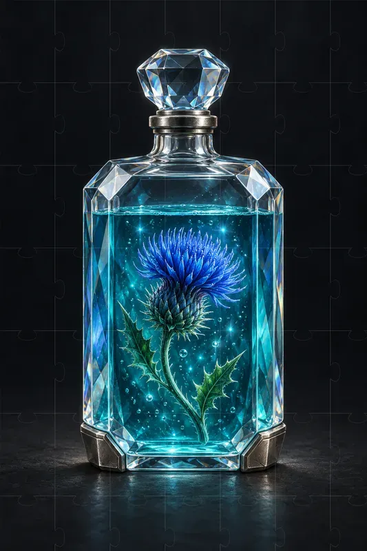 Botanical Crystal Potion Art