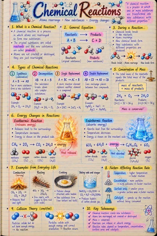 Neon Handwritten Science Notes