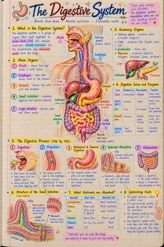 Neon Handwritten Science Notes