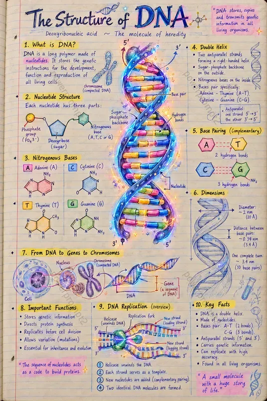 Neon Handwritten Science Notes