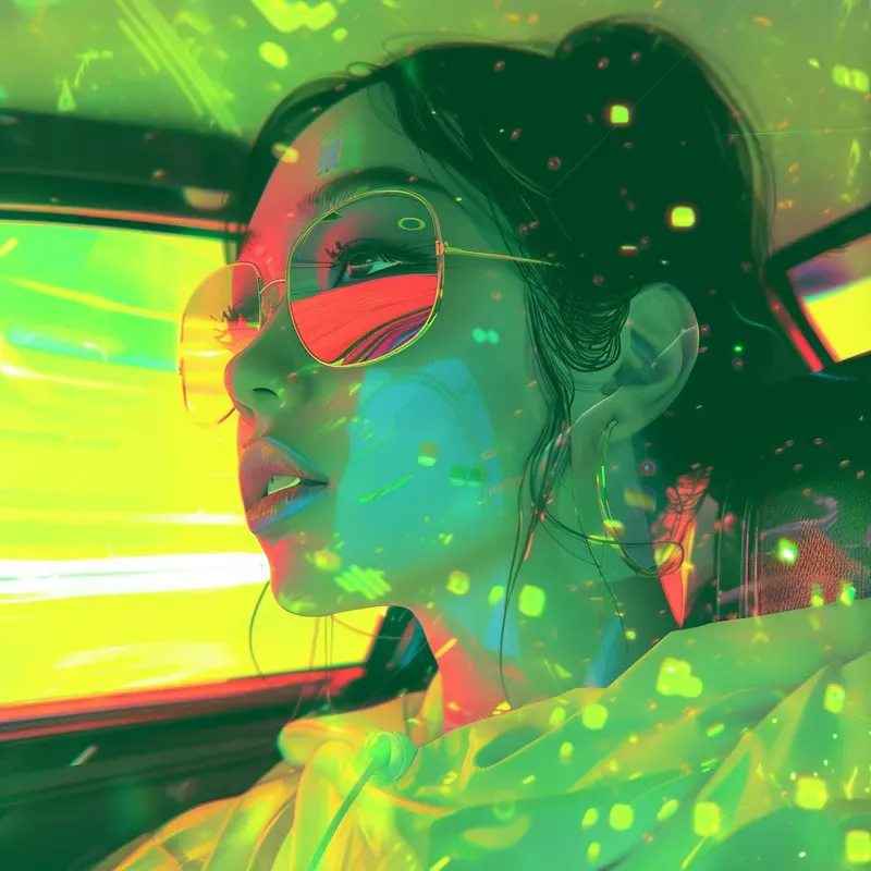 Vaporwave Anime Portraits