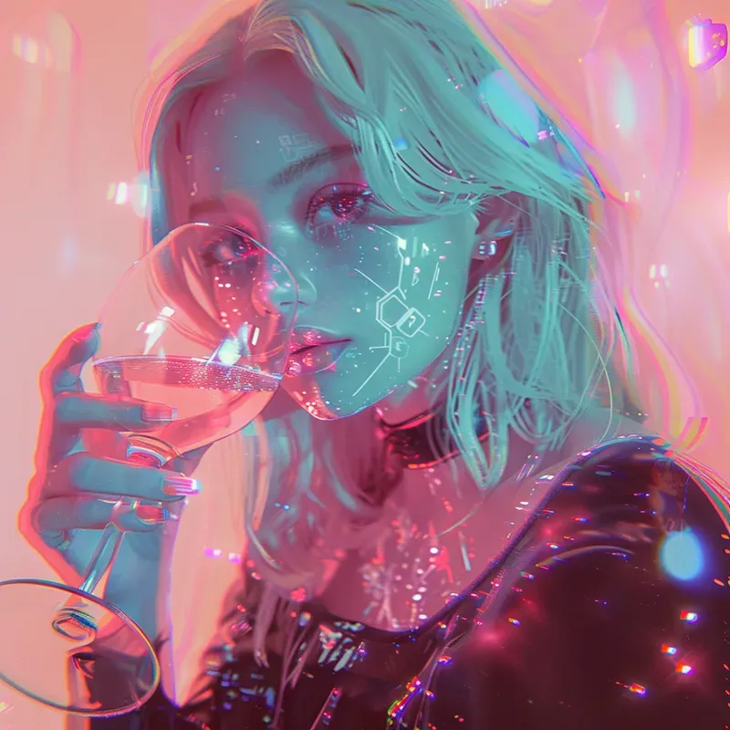 Vaporwave Anime Portraits