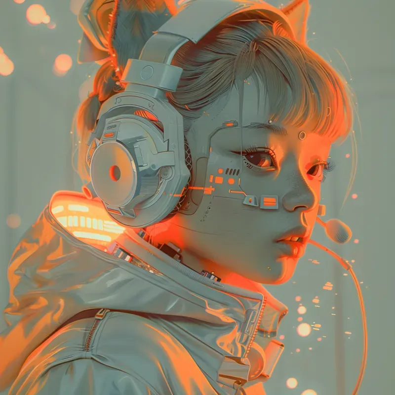 Vaporwave Anime Portraits