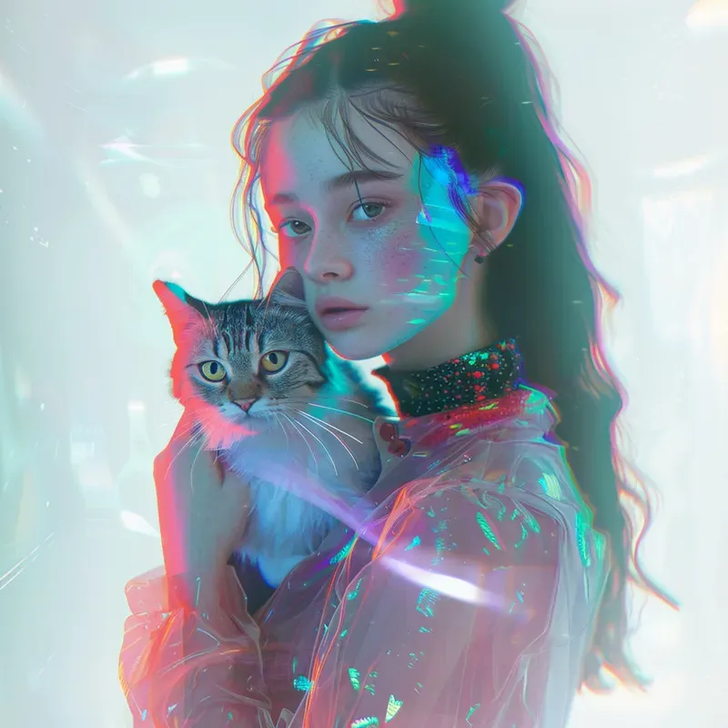 Vaporwave Anime Portraits