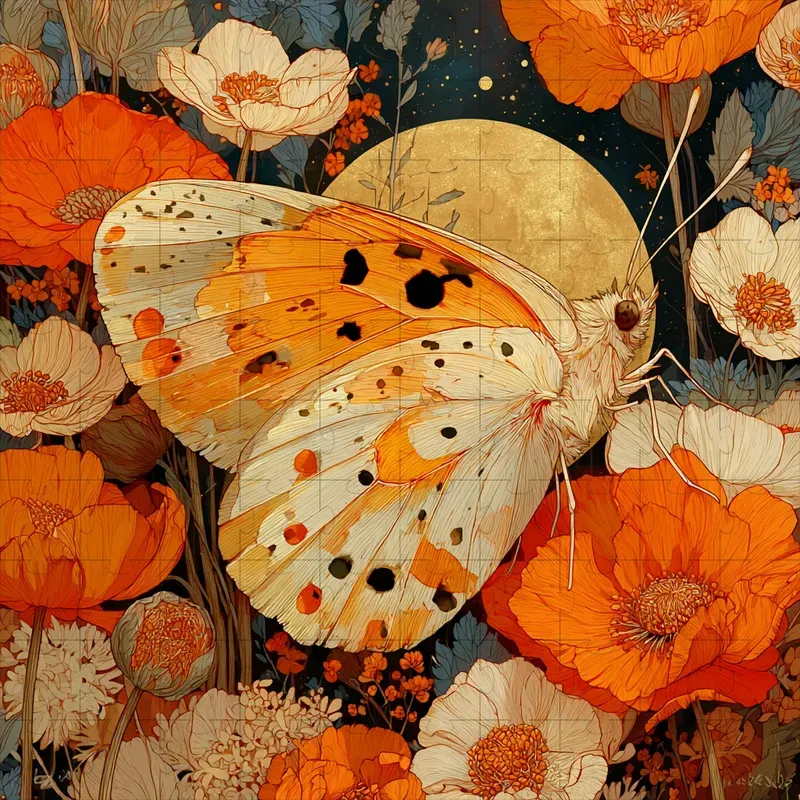 Art Nouveau Mucha Floral Gilded Prints
